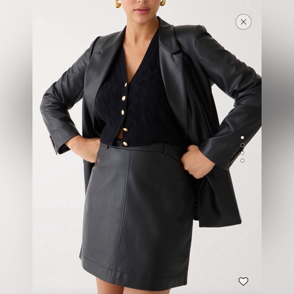 J.Crew Willa blazer in faux leather - Picture 4 of 11